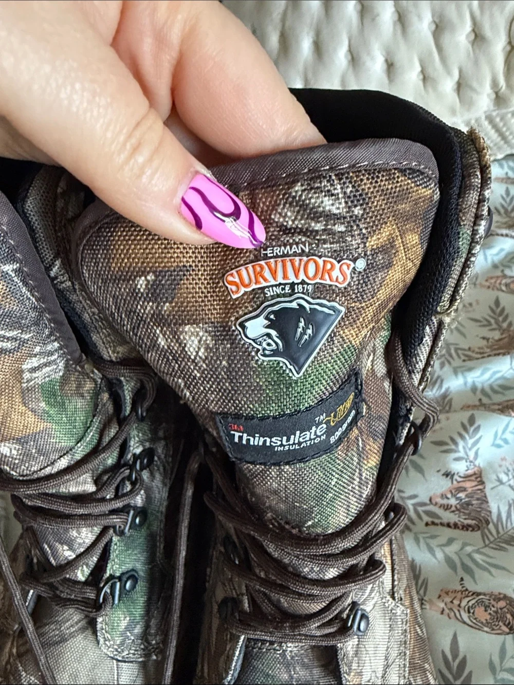 Herman Survivors Hunt Camouflage Insulated Boots - Realtree Camo - 12
